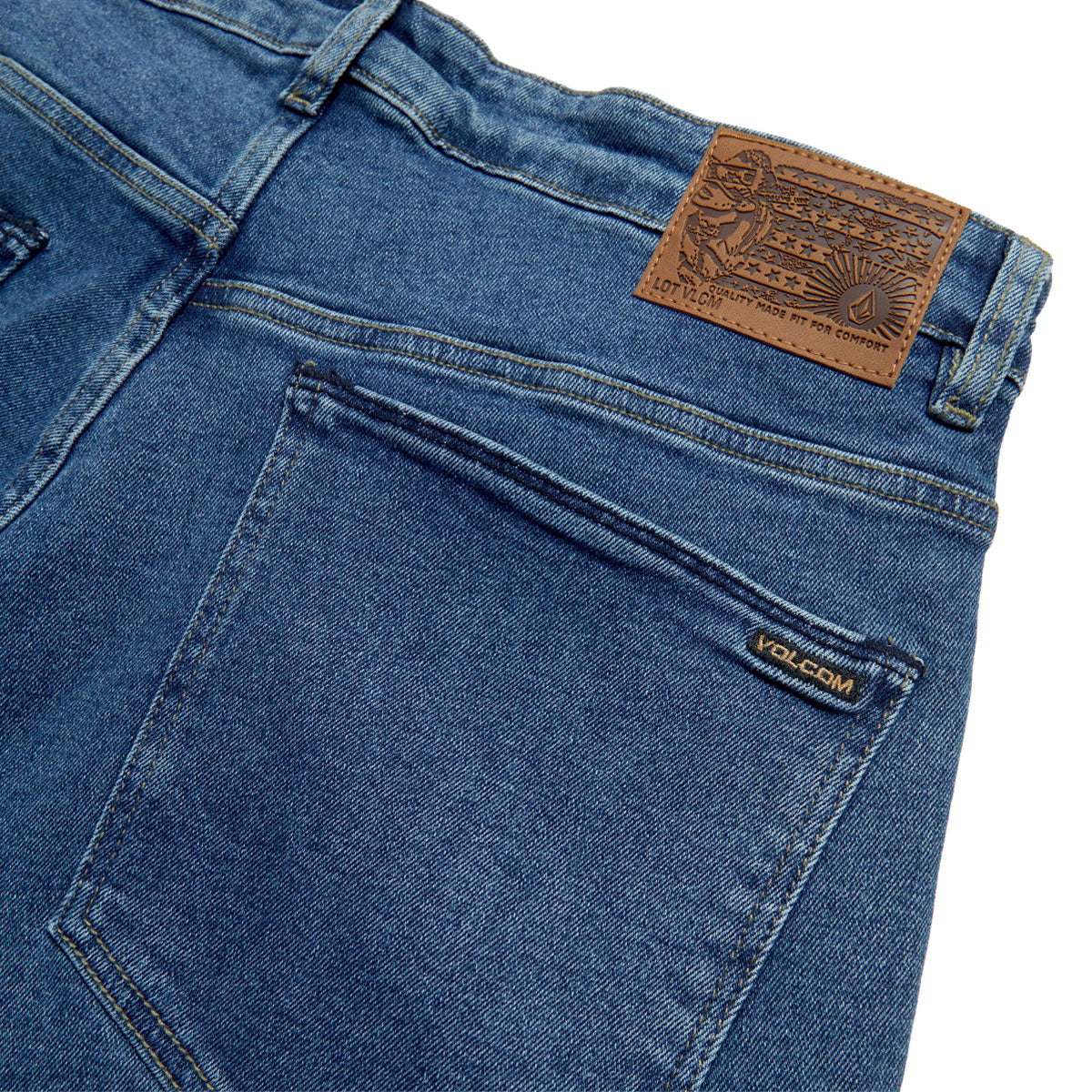 Volcom Chillow Denim Vs Pants - Deep River Blues image 5