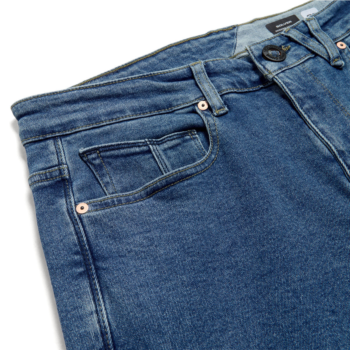 Volcom Solver Denim Jeans - Deep River Blues image 5
