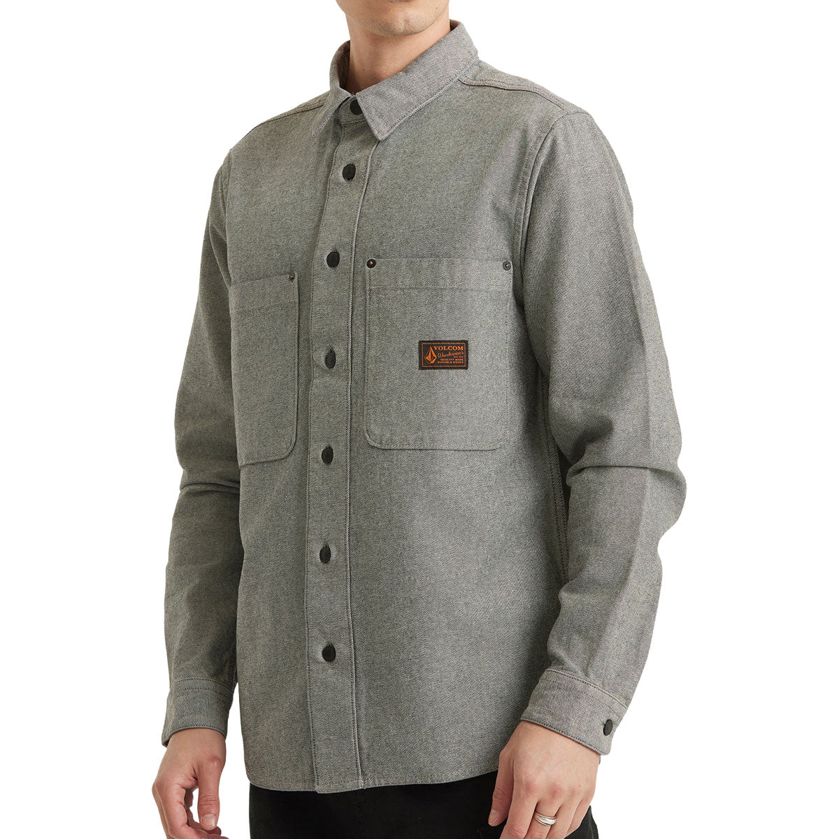 Volcom Levelstone Long Sleeve Shirt - Antique Black image 2