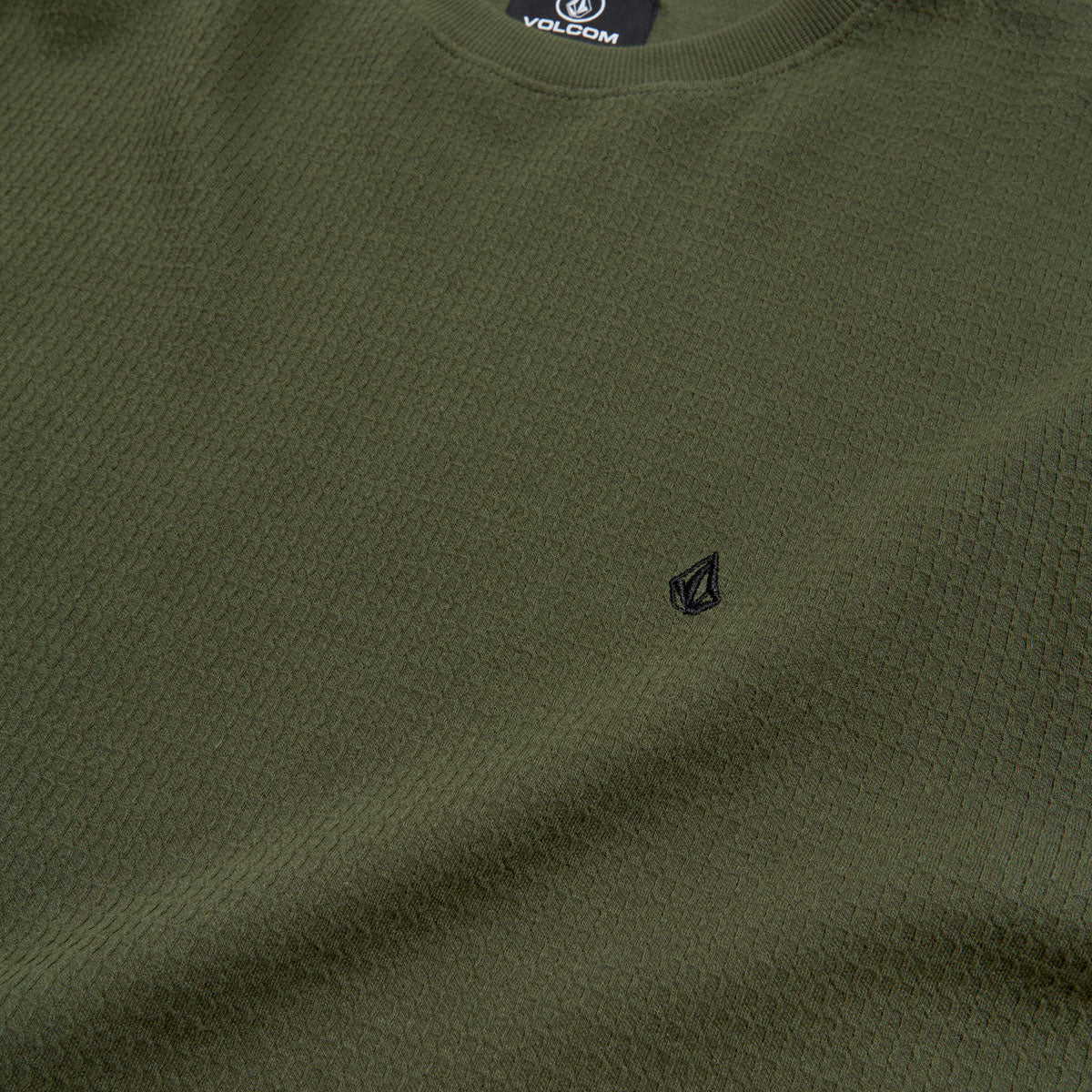 Volcom Gridstone Crew Long Sleeve Shirt - Brownstone image 2