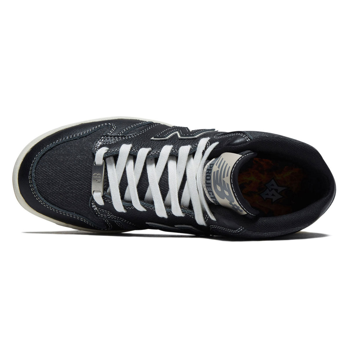 New Balance 480 Hi x Brooklyn Projects Shoes - Black image 3