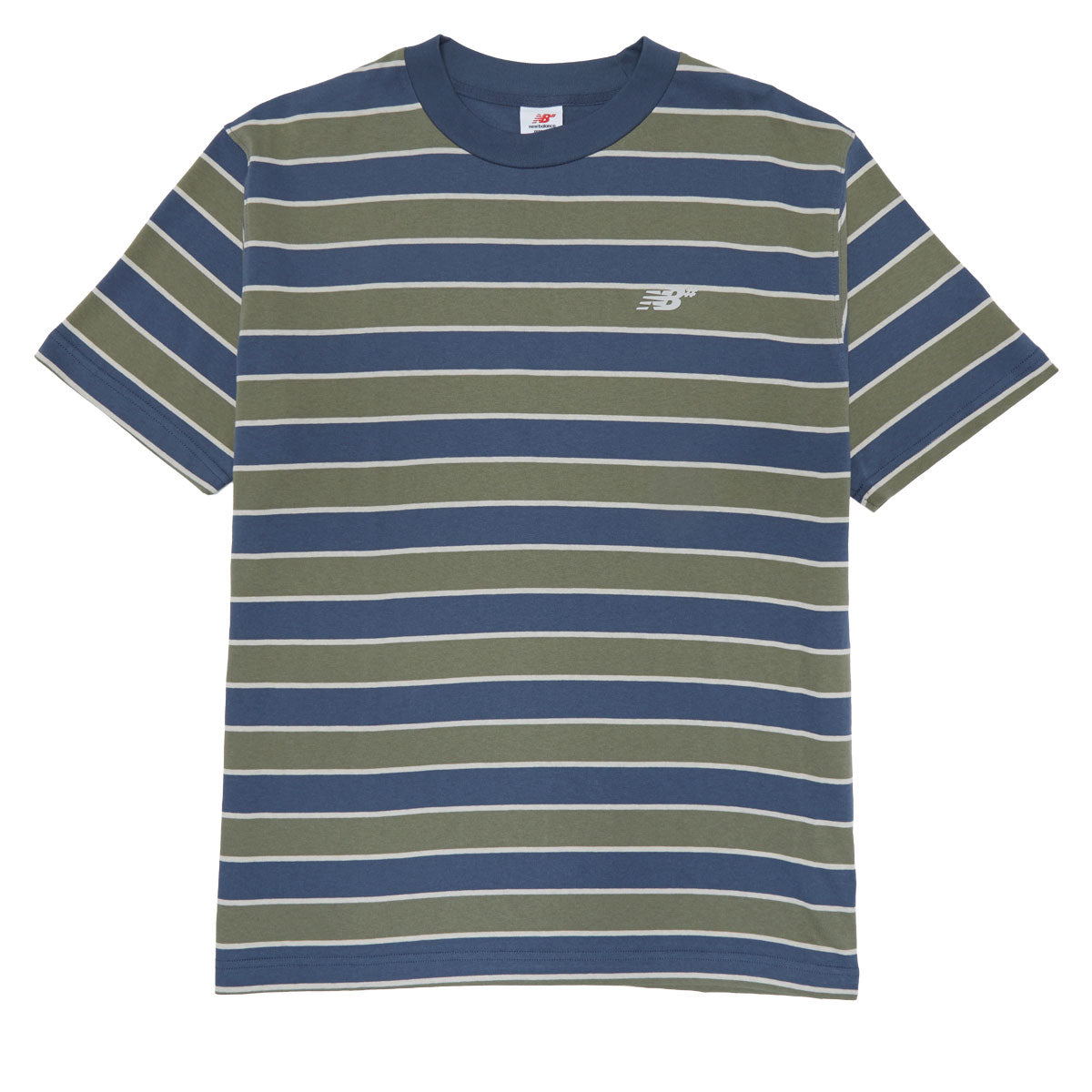 New Balance Numeric Thin Stripe T-Shirt - Blue image 1