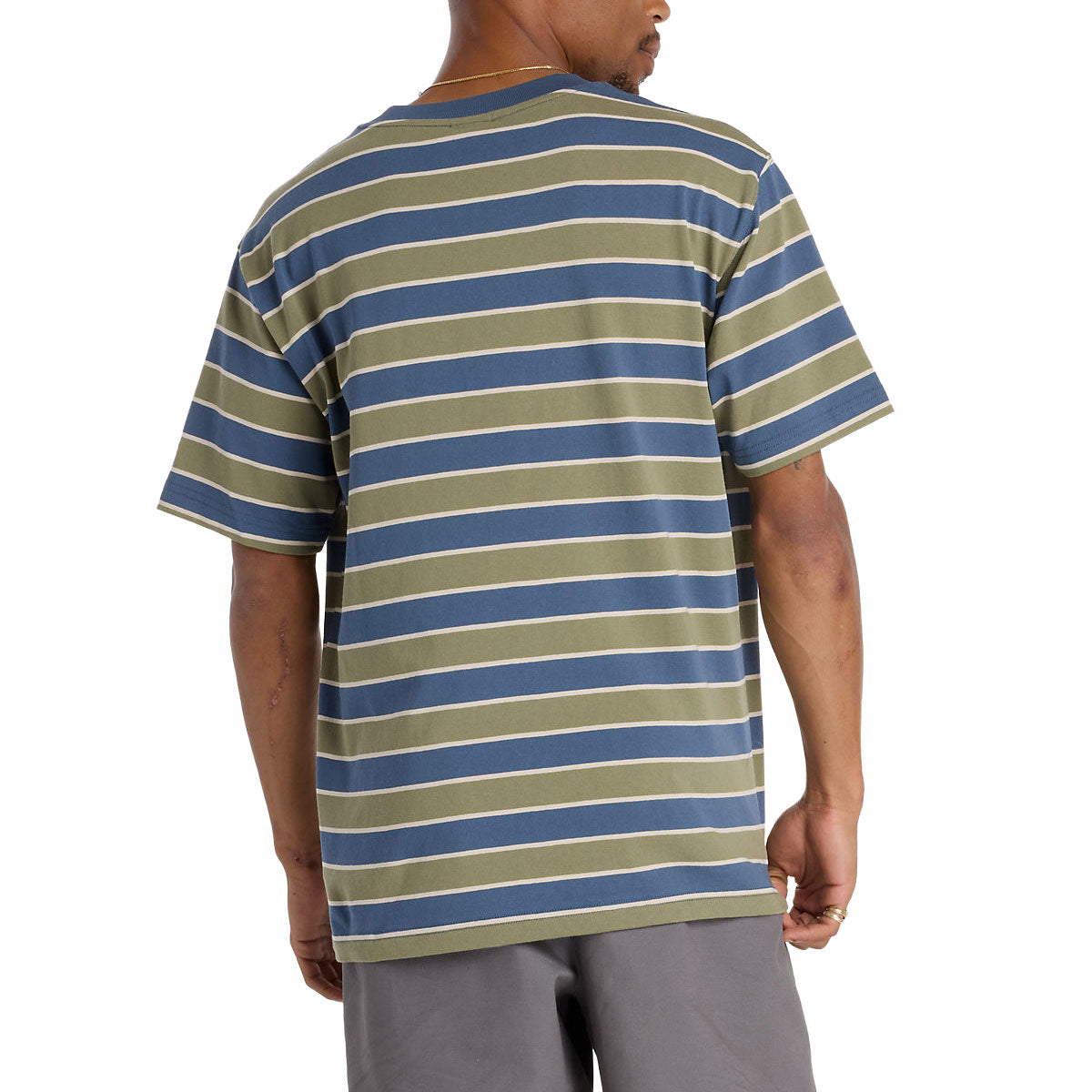 New Balance Numeric Thin Stripe T-Shirt - Blue image 5