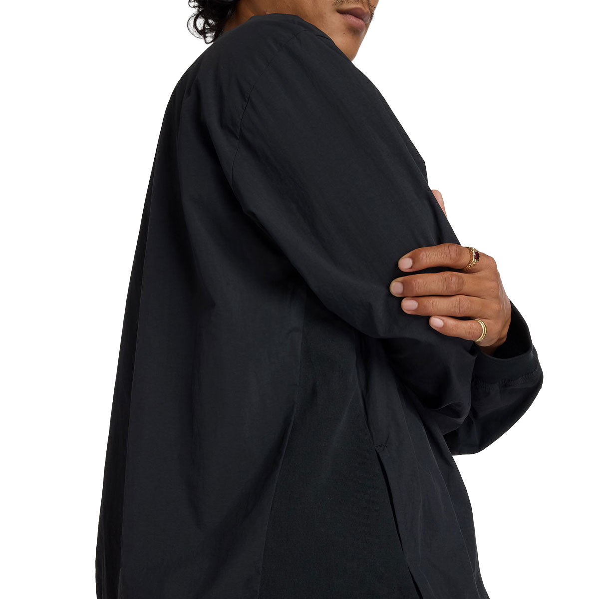 New Balance Numeric Woven Crew Sweatshirt - Black image 4