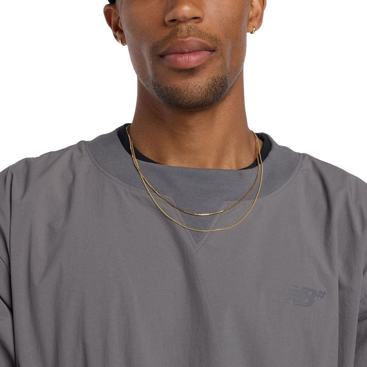 New Balance Numeric Woven Crew Sweatshirt - Castlerock image 4