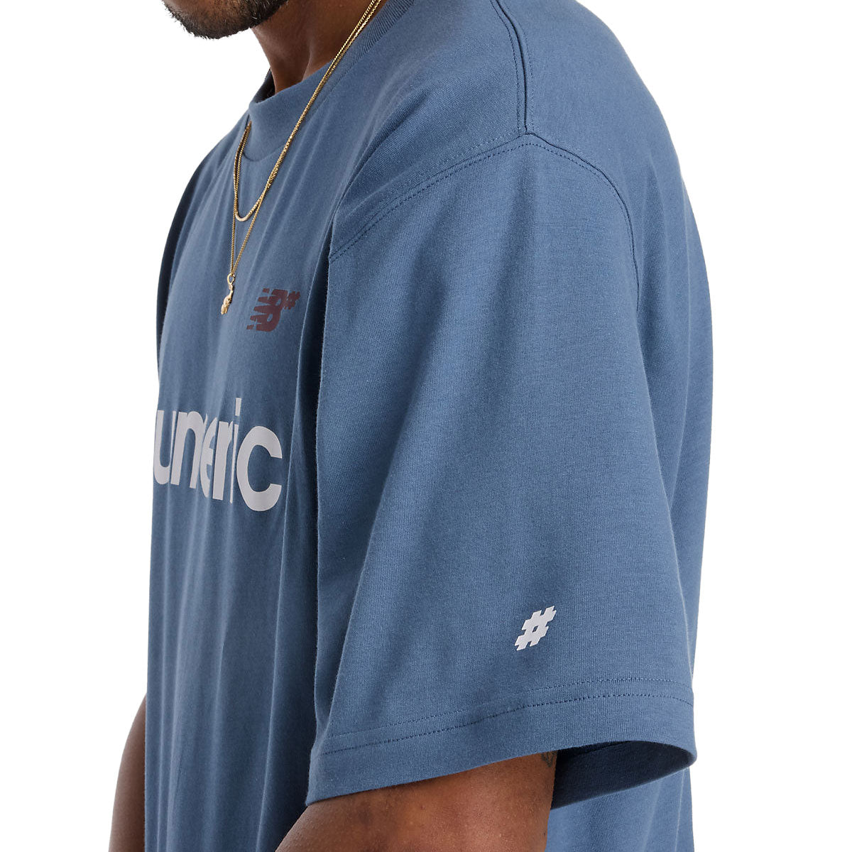 New Balance Numeric Linear Logo T-Shirt - Blue image 3