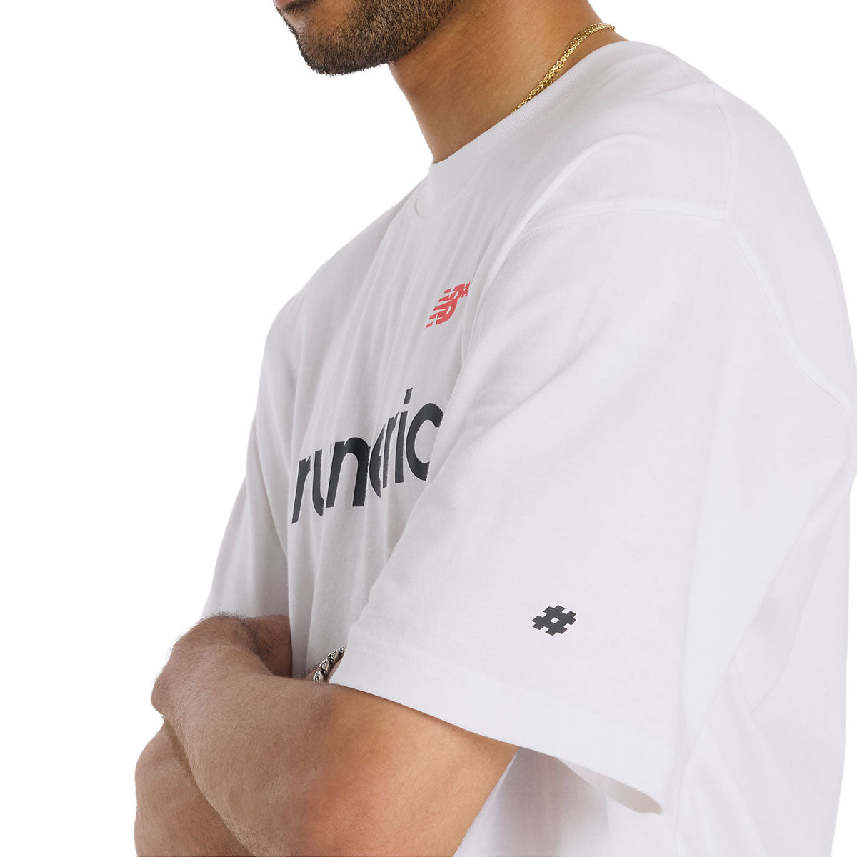 New Balance Numeric Linear Logo T-Shirt - White image 4