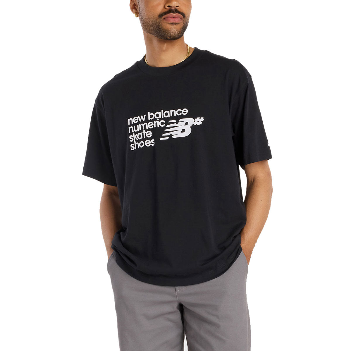 New Balance Numeric Stacked Graphic T-Shirt - Black image 2