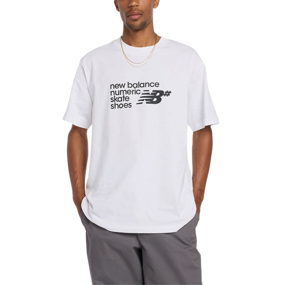 New Balance Numeric Stacked Graphic T-Shirt - White image 2