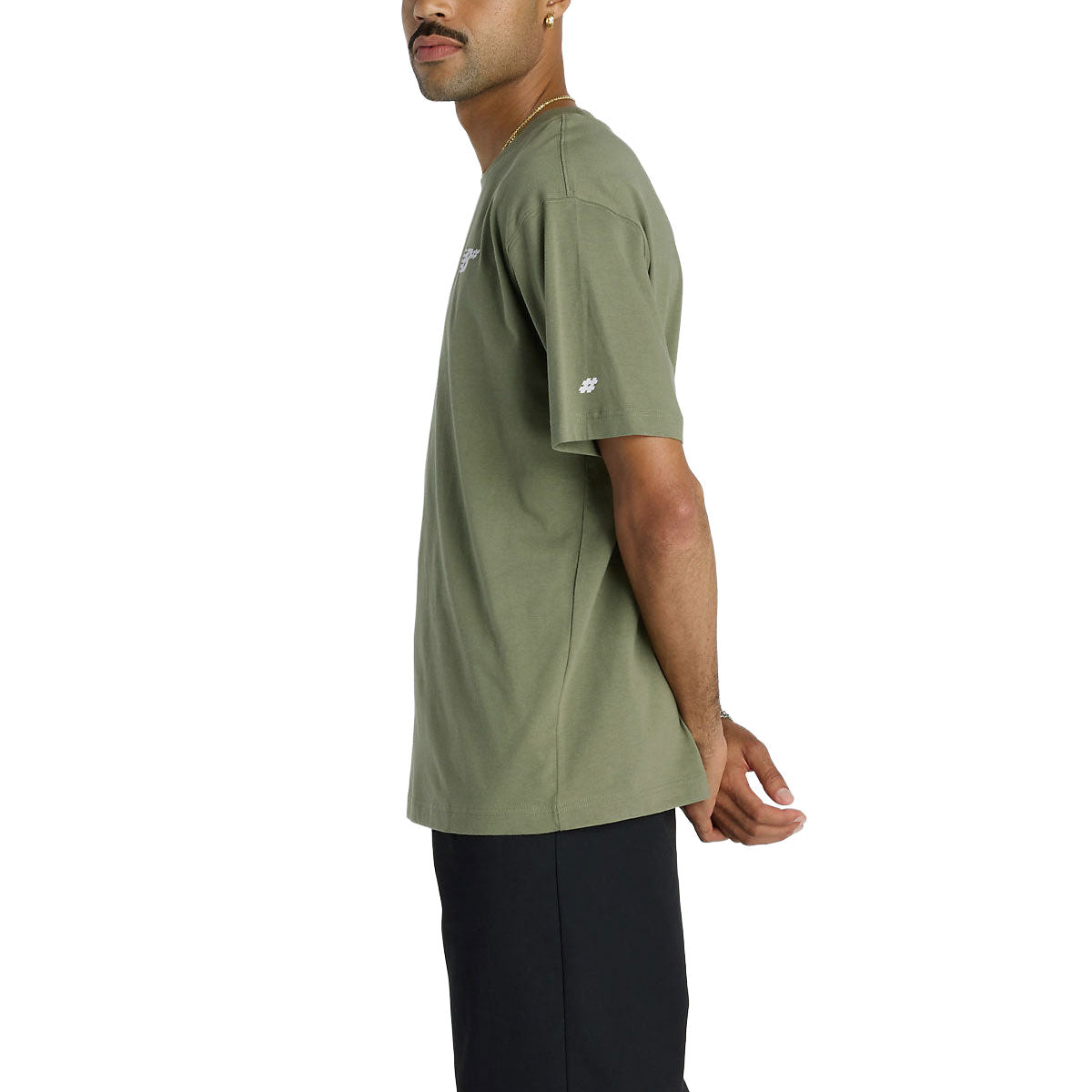 New Balance Numeric Small Logo T-Shirt - Dark Olive image 3