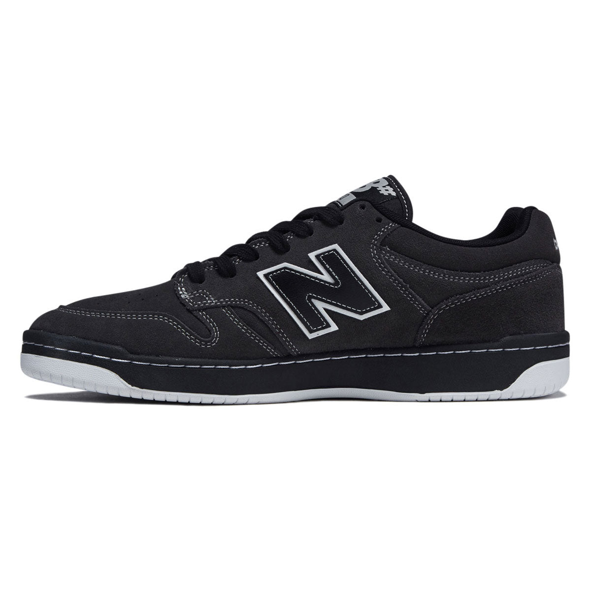 New Balance 480 Shoes - Dark Grey/Black image 2