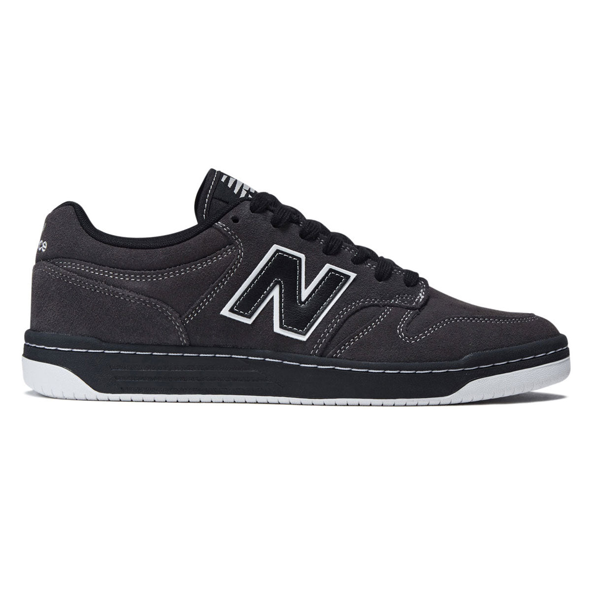 New Balance 480 Wide Shoes - Dark Grey/Black image 1