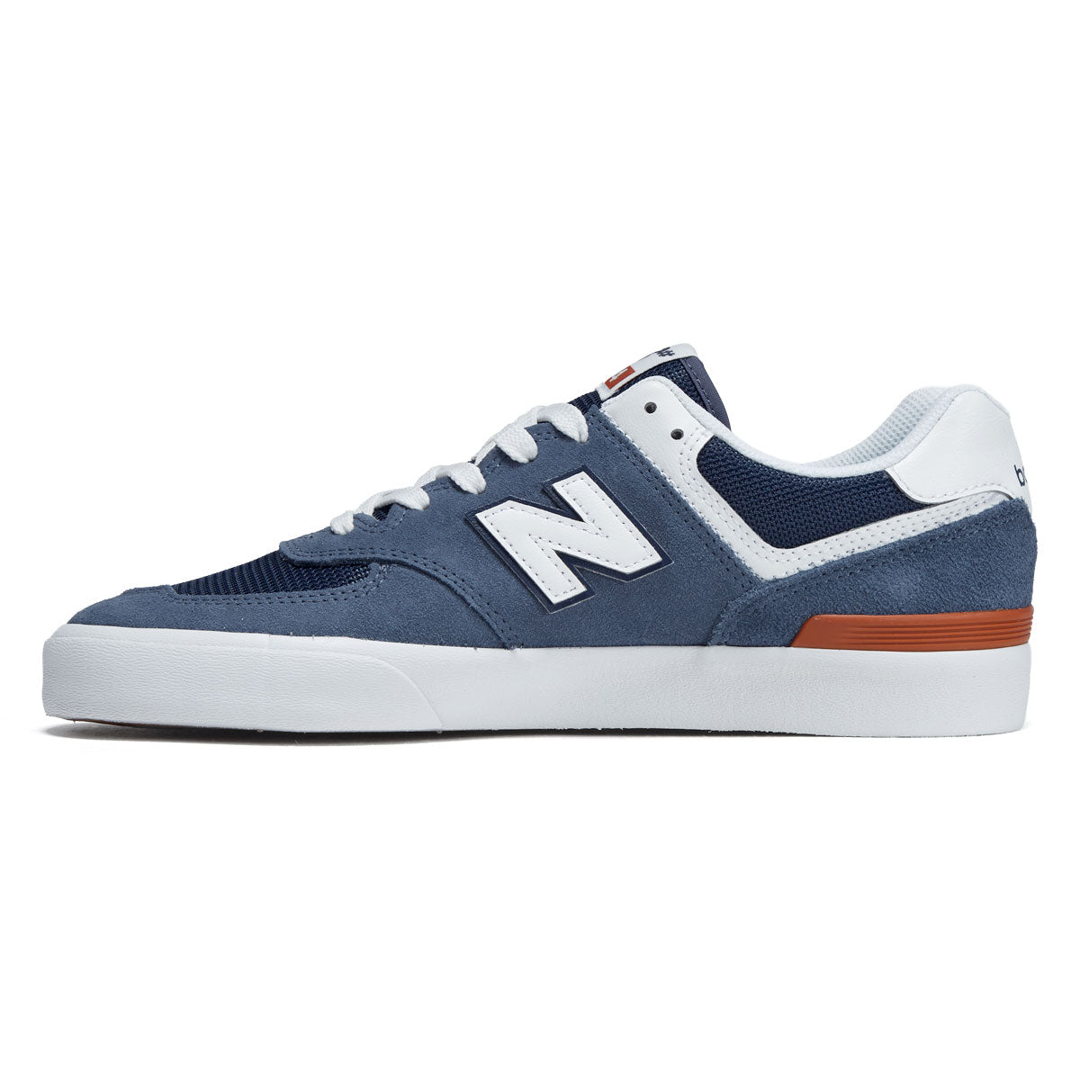 New Balance 574 Vulc Shoes - Blue/White image 2