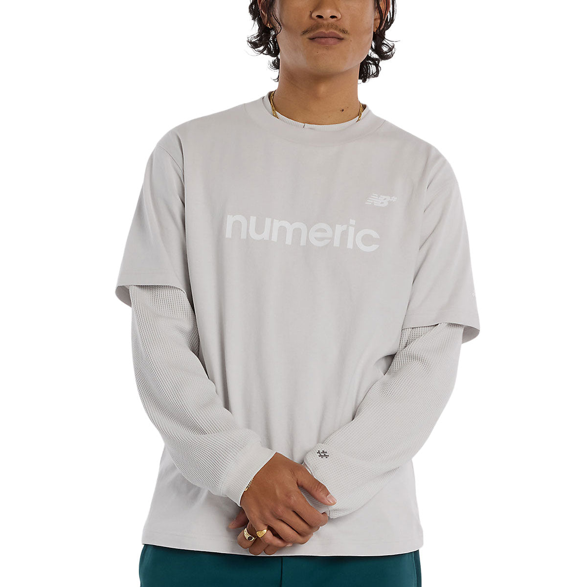 New Balance Numeric Cotton T-Shirt - Grey Matter image 2