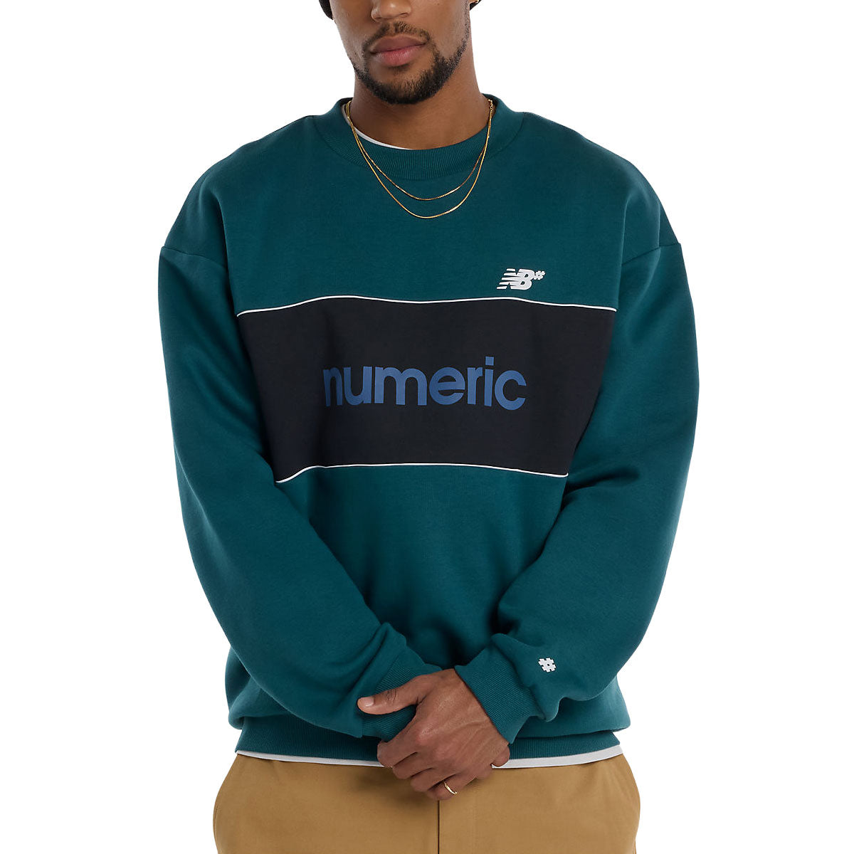New Balance Numeric Team Sweatshirt - Medusa Green image 1