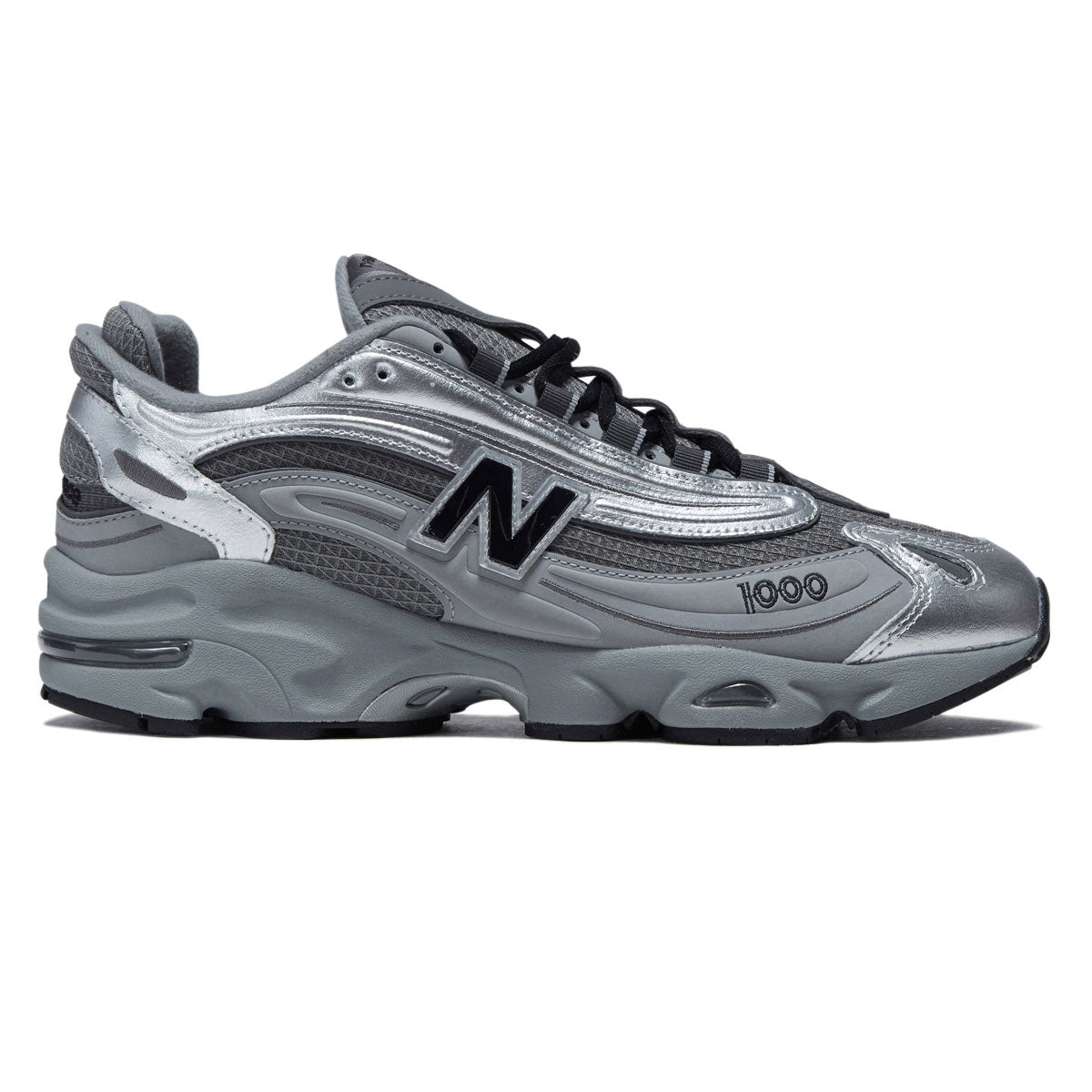 New Balance 1000 Shoes - Silver Metallic/Slate Grey image 1