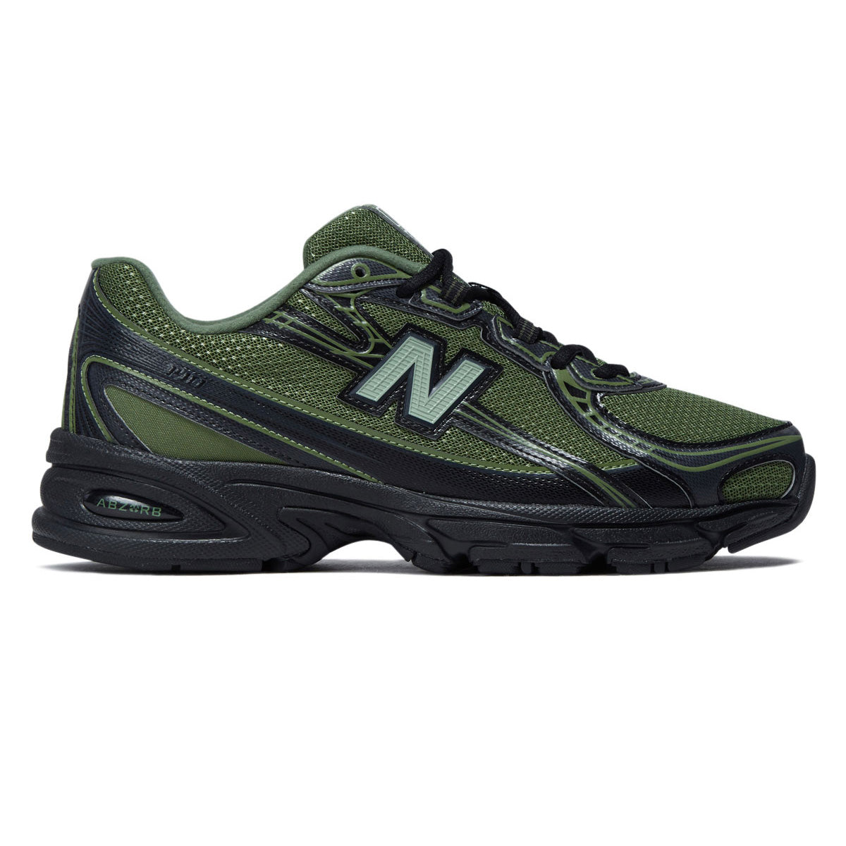 New Balance 740 Shoes - Utility Green/Black image 1