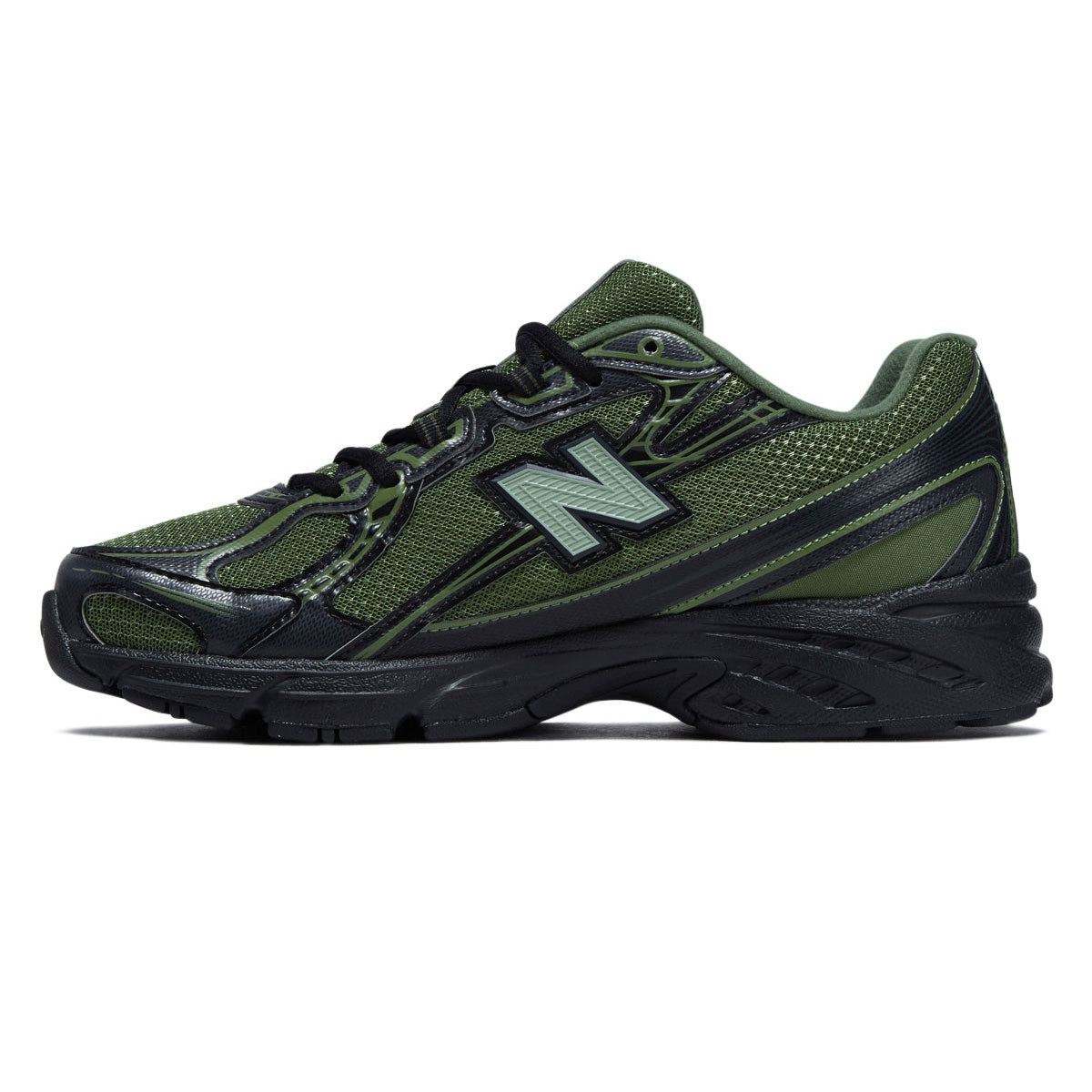 New Balance 740 Shoes - Utility Green/Black image 2