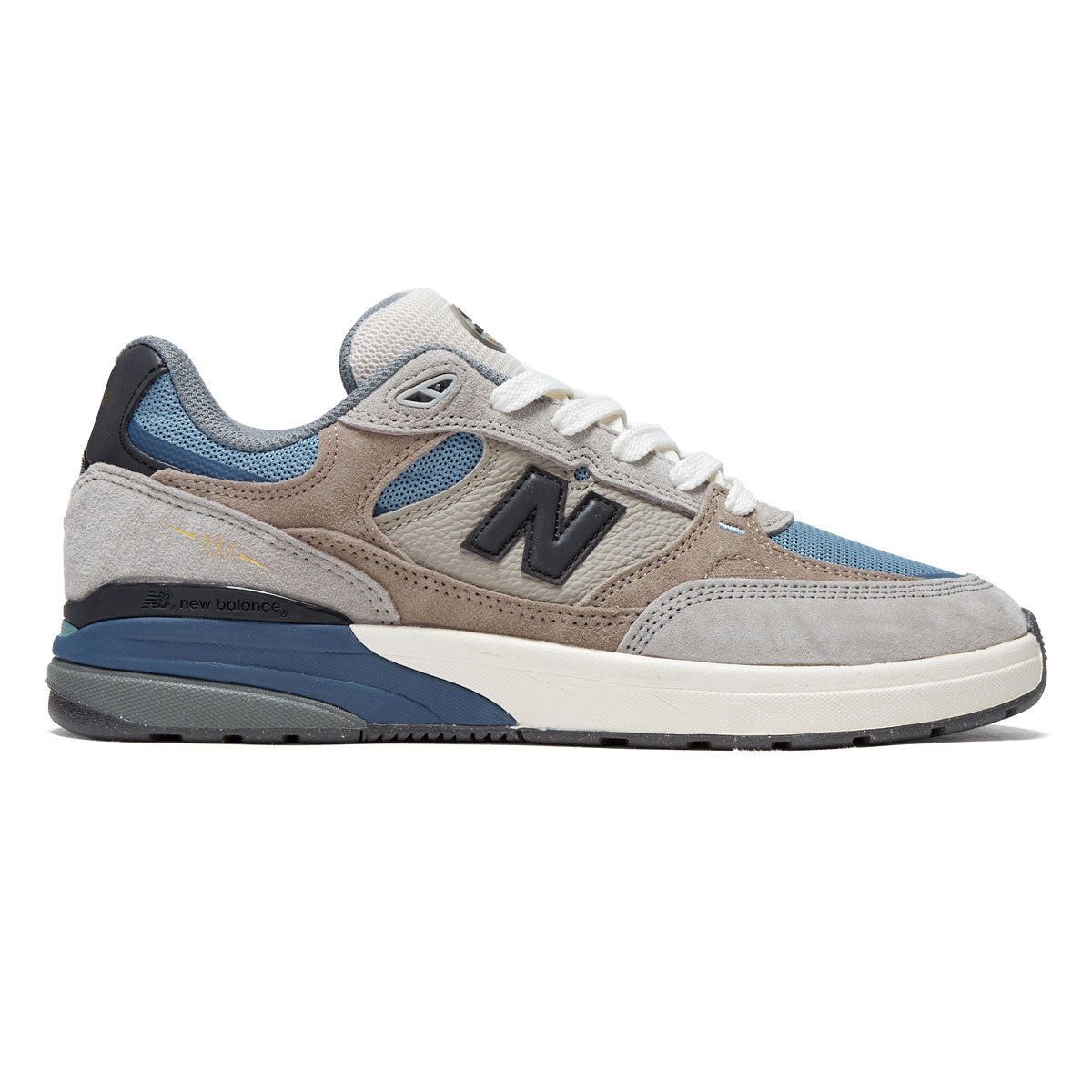 New Balance Andrew Reynolds 933 Shoes - Mushroom/Light Blue image 1