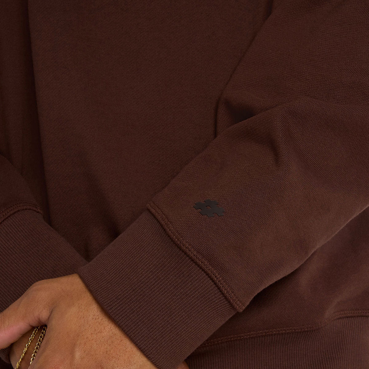 New Balance Numeric French Terry Sweatshirt - Pumpernickel image 4