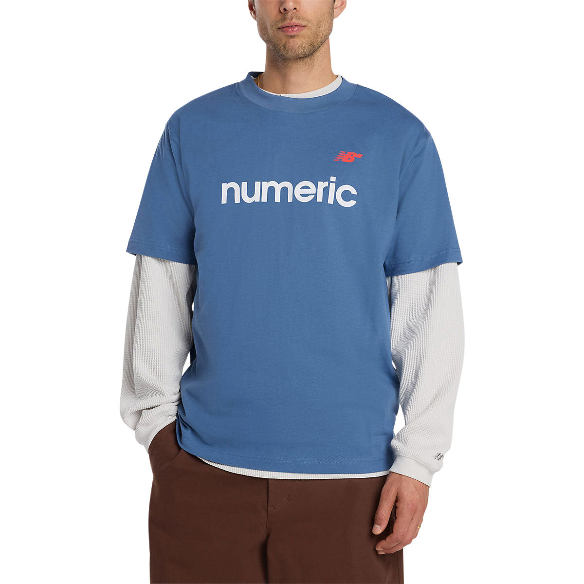 New Balance Numeric Linear Logo T-Shirt - Magic Blue image 2