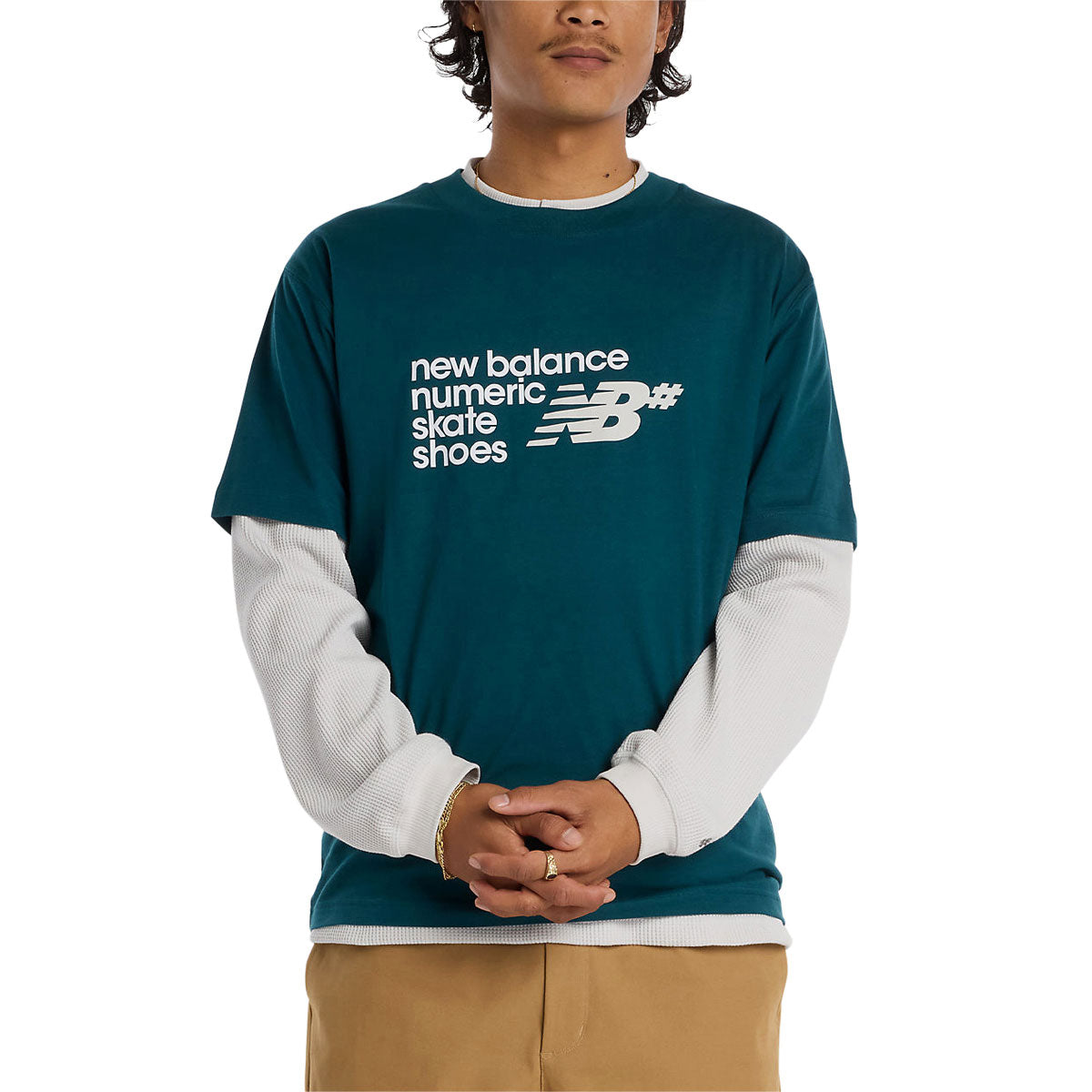 New Balance Numeric Stacked Graphic T-Shirt - Medusa Green image 2