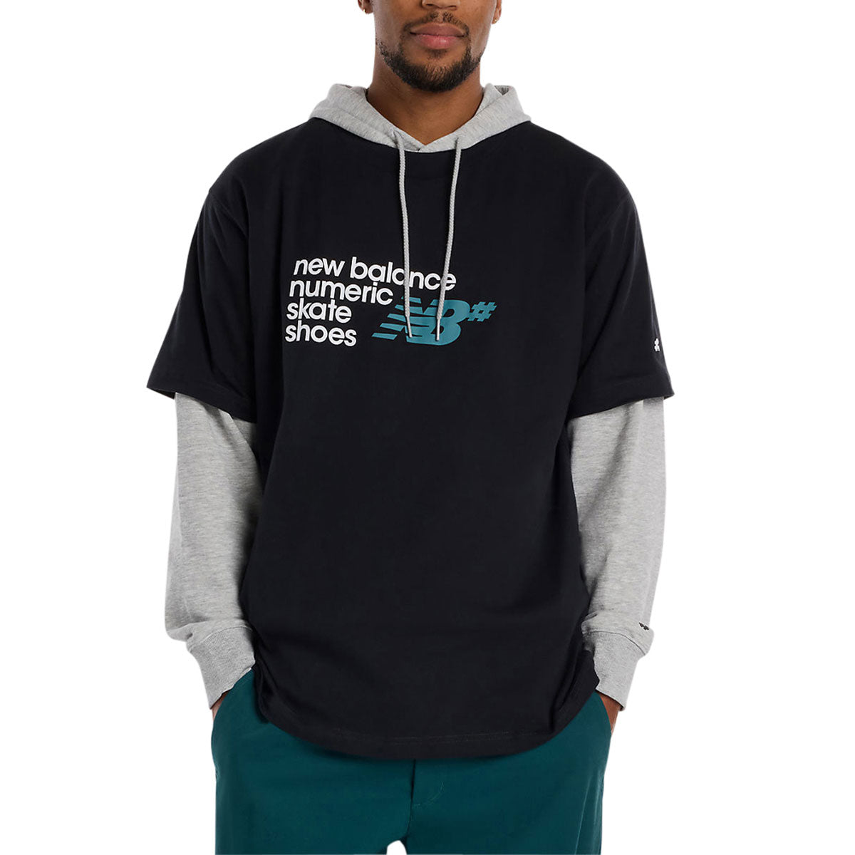 New Balance Numeric Stacked Graphic T-Shirt - Black Multi image 2