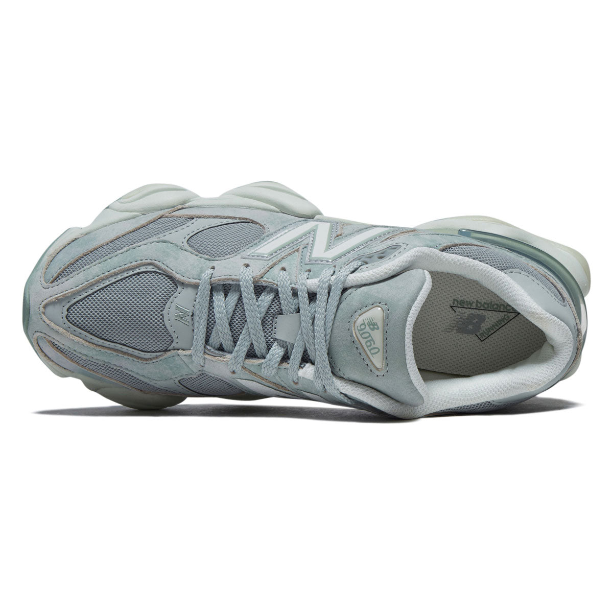 New Balance 9060 Shoes - Mosaic Green/Sea Salt image 3