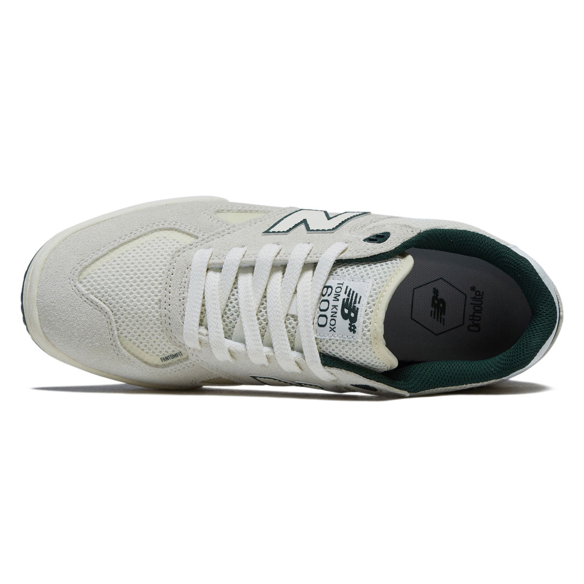 New Balance 600 Tom Knox Shoes - Sea Salt/Forest image 3