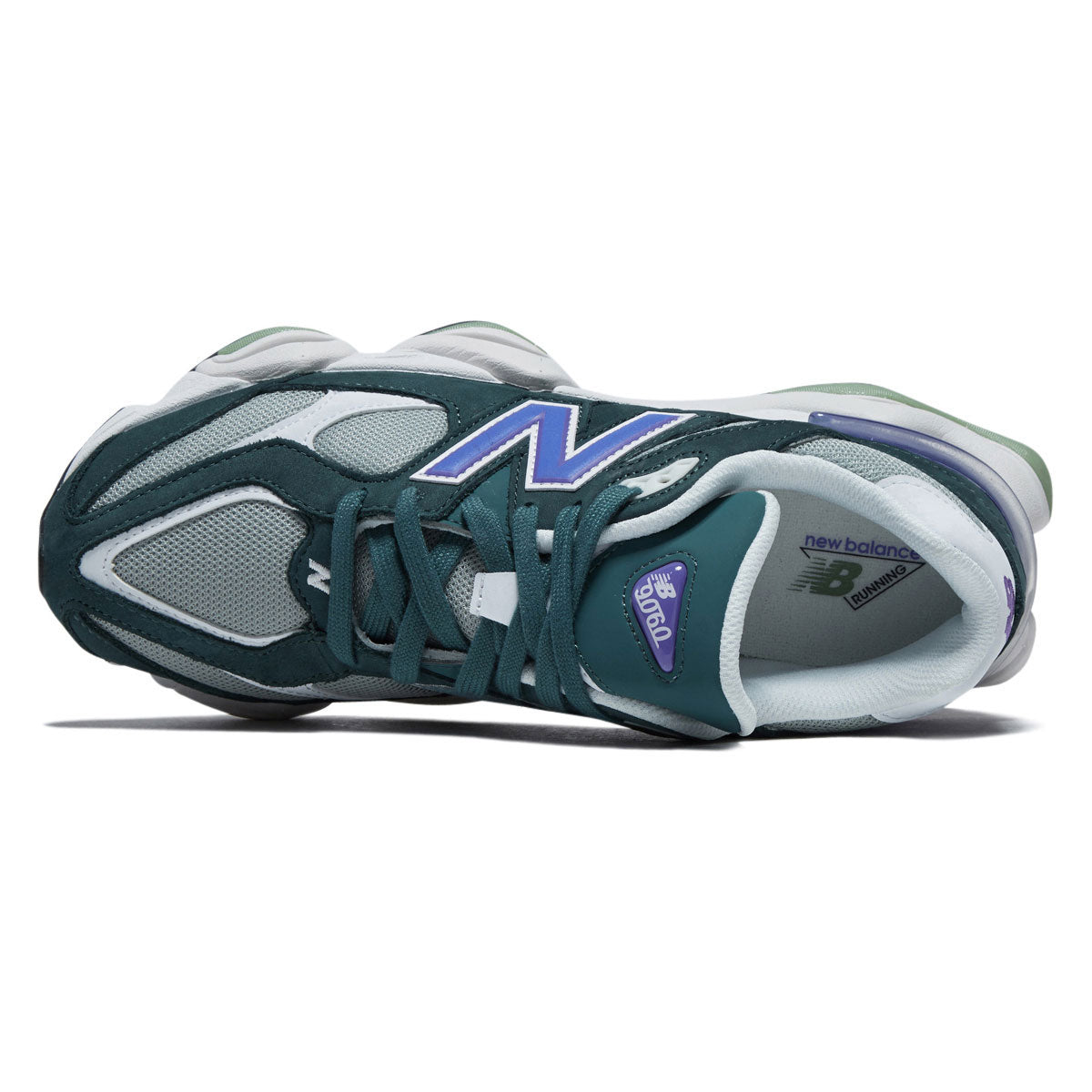 New Balance 9060 Shoes - New Spruce/Electric Indigo image 3
