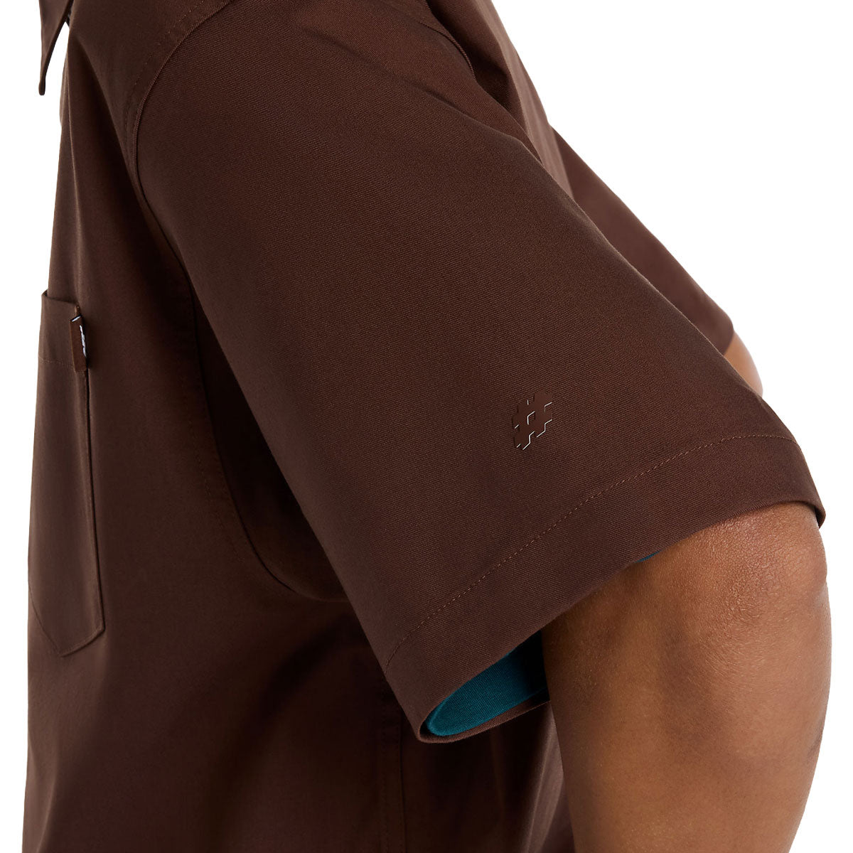 New Balance Numeric Button Up Shirt - Pumpernickel image 4