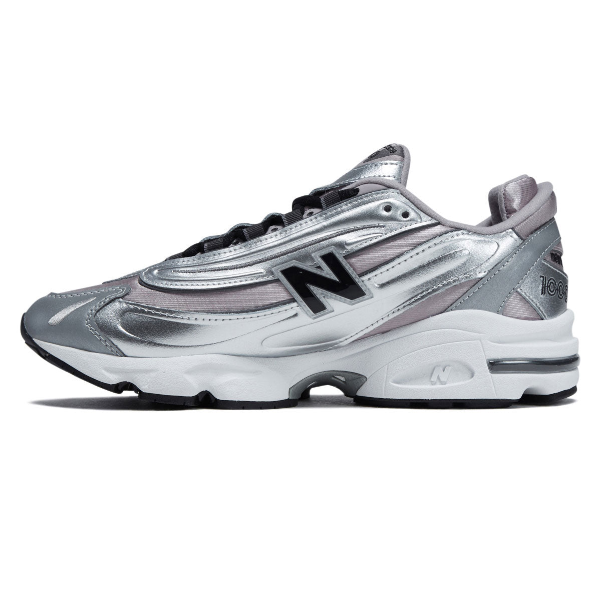 New Balance 1000 Shoes - Silver Metallic/Truffle Salt image 2