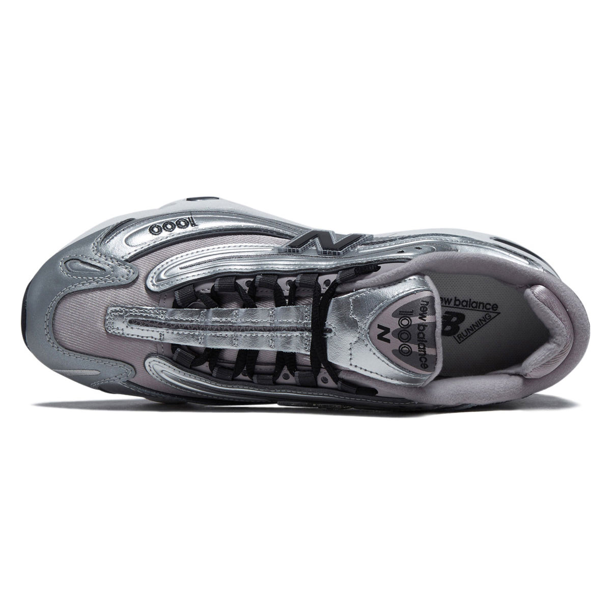 New Balance 1000 Shoes - Silver Metallic/Truffle Salt image 3