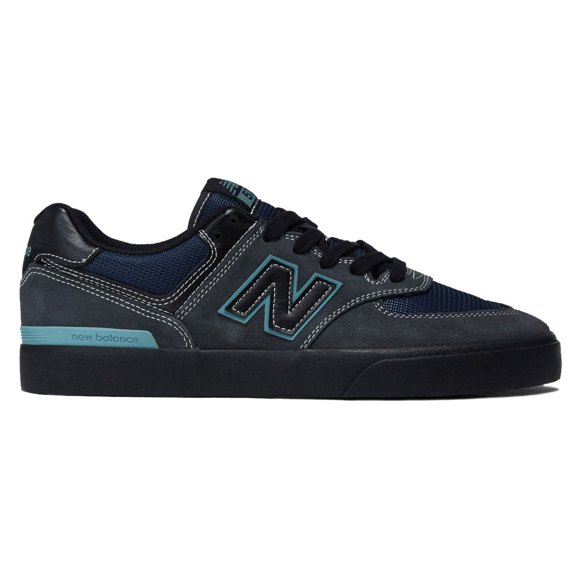 New Balance 574 Vulc Shoes - Cement/Teal image 1