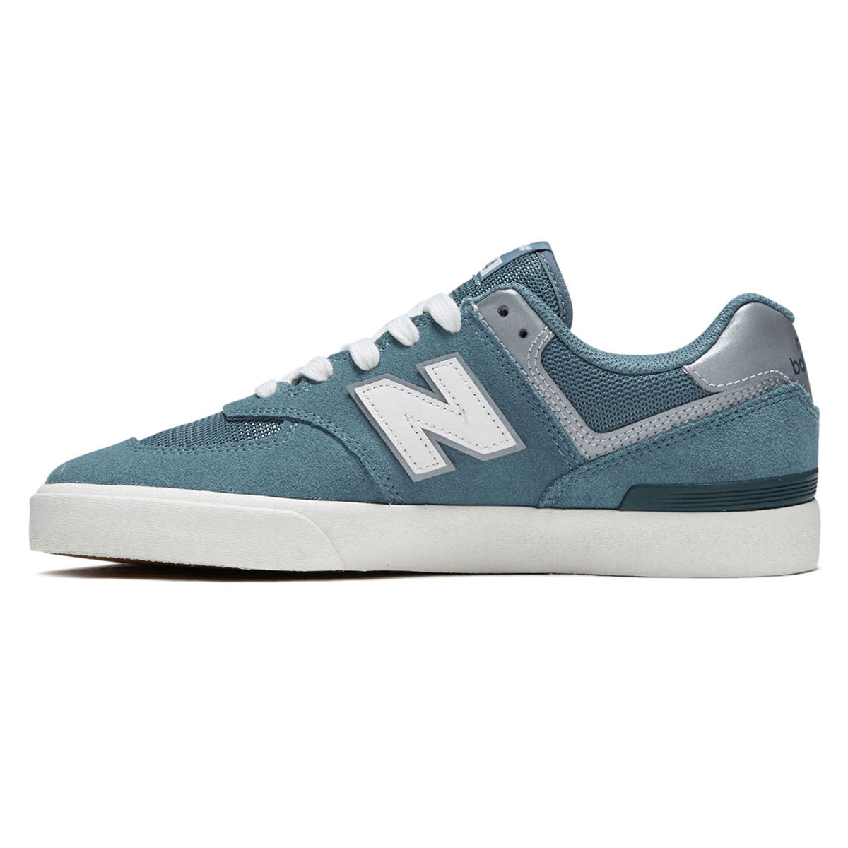 New Balance 574 Vulc Wide Shoes - Saltwater/White image 2