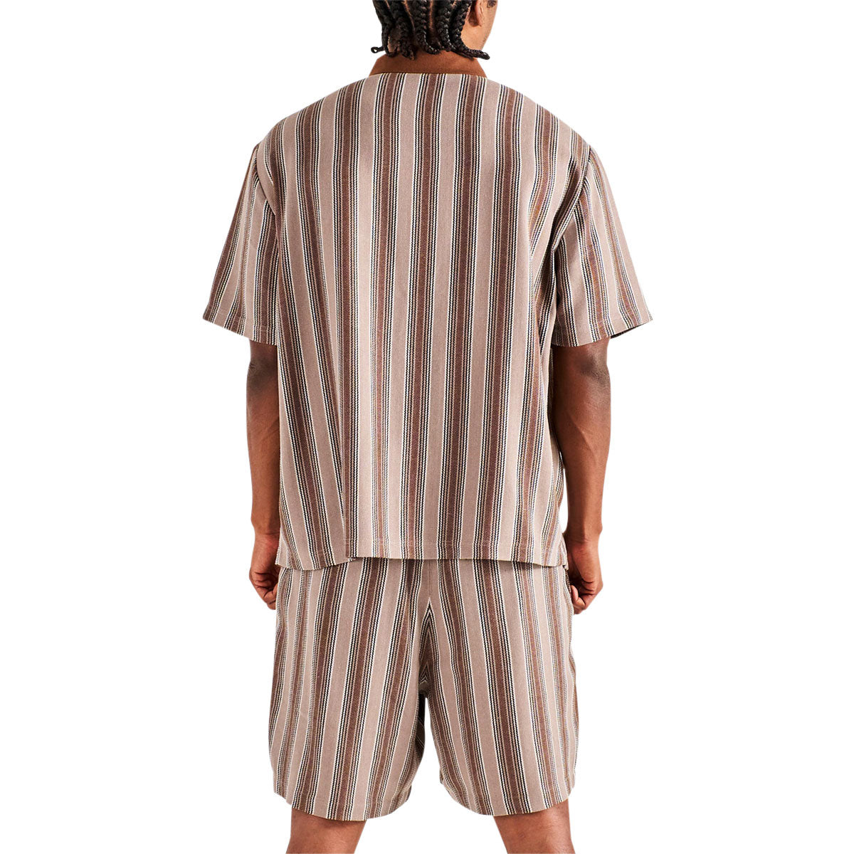 Malbon x Grateful Dead Stealie Blanket Polo Shirt - Brown image 3