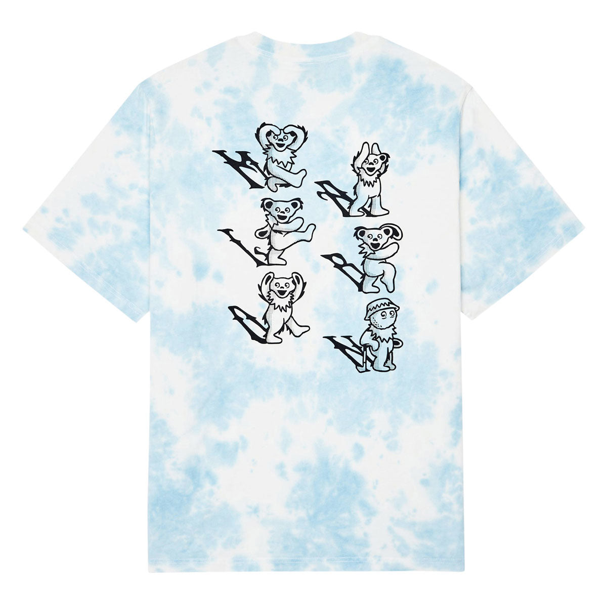 Malbon x Grateful Dead Bermuda Alphebet T-Shirt - Light Blue image 1