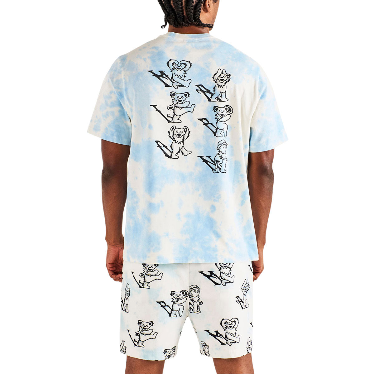 Malbon x Grateful Dead Bermuda Alphebet T-Shirt - Light Blue image 3