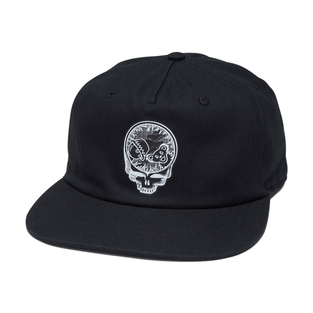 Malbon x Grateful Dead Companion Snapback Hat - Black image 1