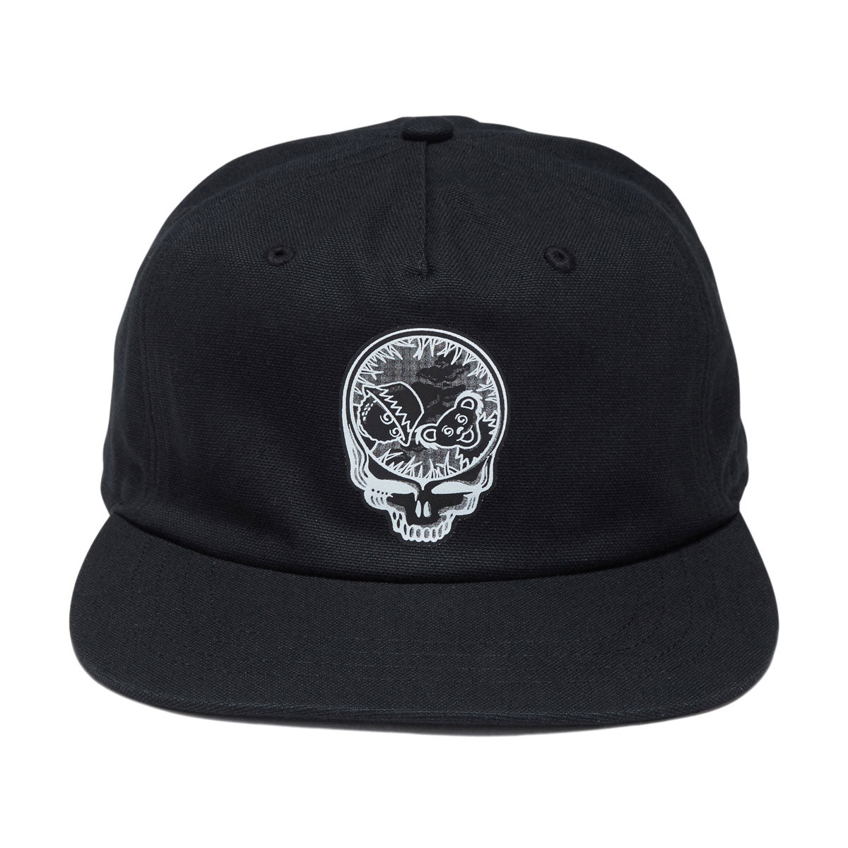 Malbon x Grateful Dead Companion Snapback Hat - Black image 5