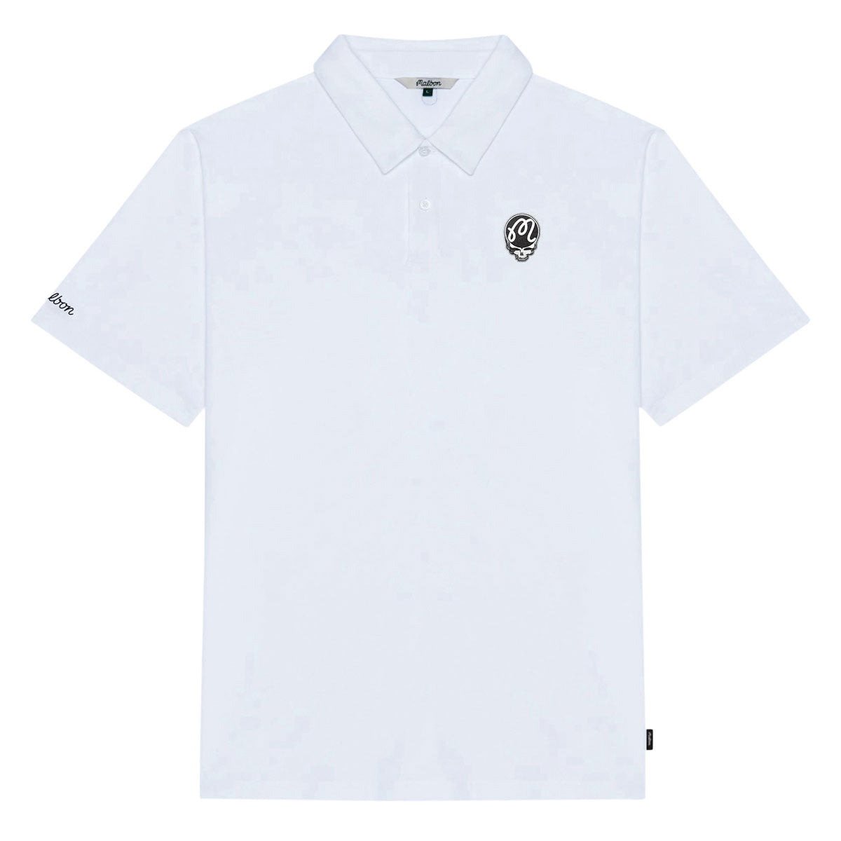 Malbon x Grateful Dead Fairway Stealie Polo Shirt - White image 1