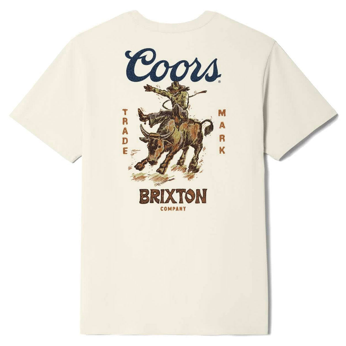 Brixton x Coors Bound T-Shirt - Cream image 1