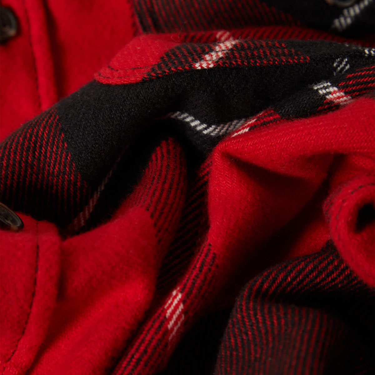 Brixton Bowery Long Sleeve Shirt - Black/Adrenaline Rush/Off White image 5