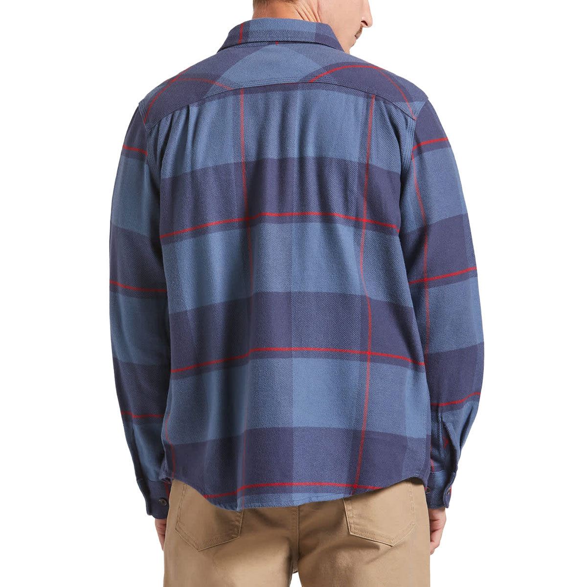 Brixton Bowery Long Sleeve Shirt - Bering Sea/Mood Indigo/Adrenaline Rush image 2