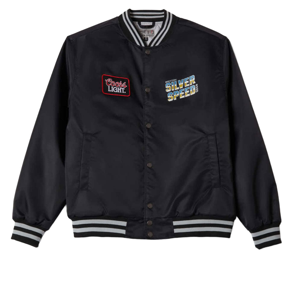 Brixton x Coors Light Silver Speed Shop Jacket - Black/Silver image 3