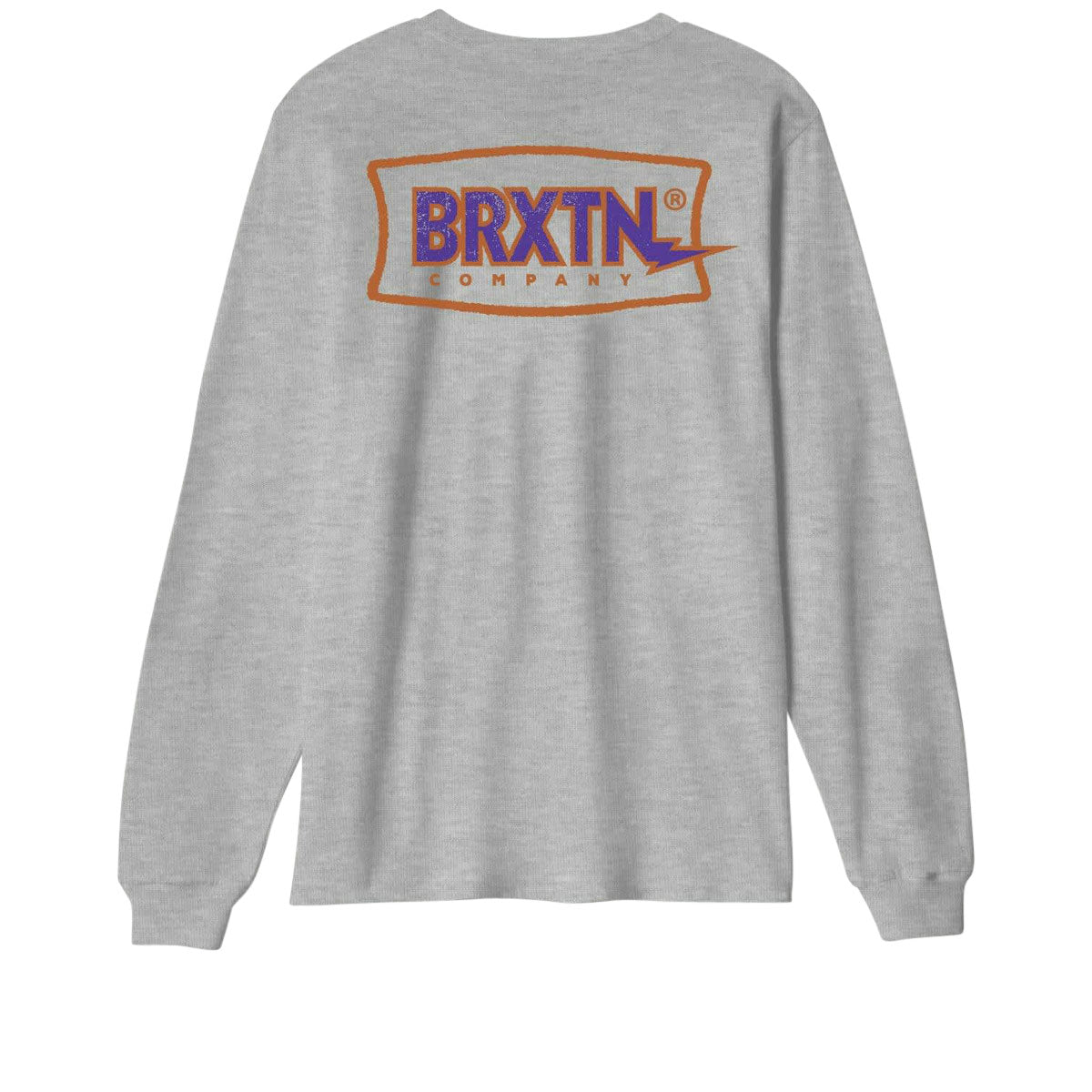 Brixton Lightning Long Sleeve T-Shirt - Graphite Heather image 1