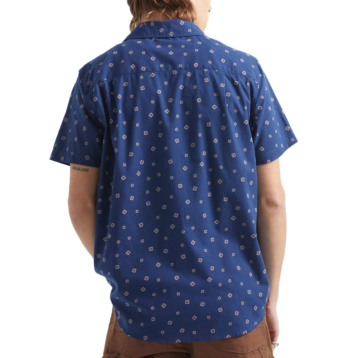 Brixton Charter Print Shirt - Midnight Blue Geo image 3