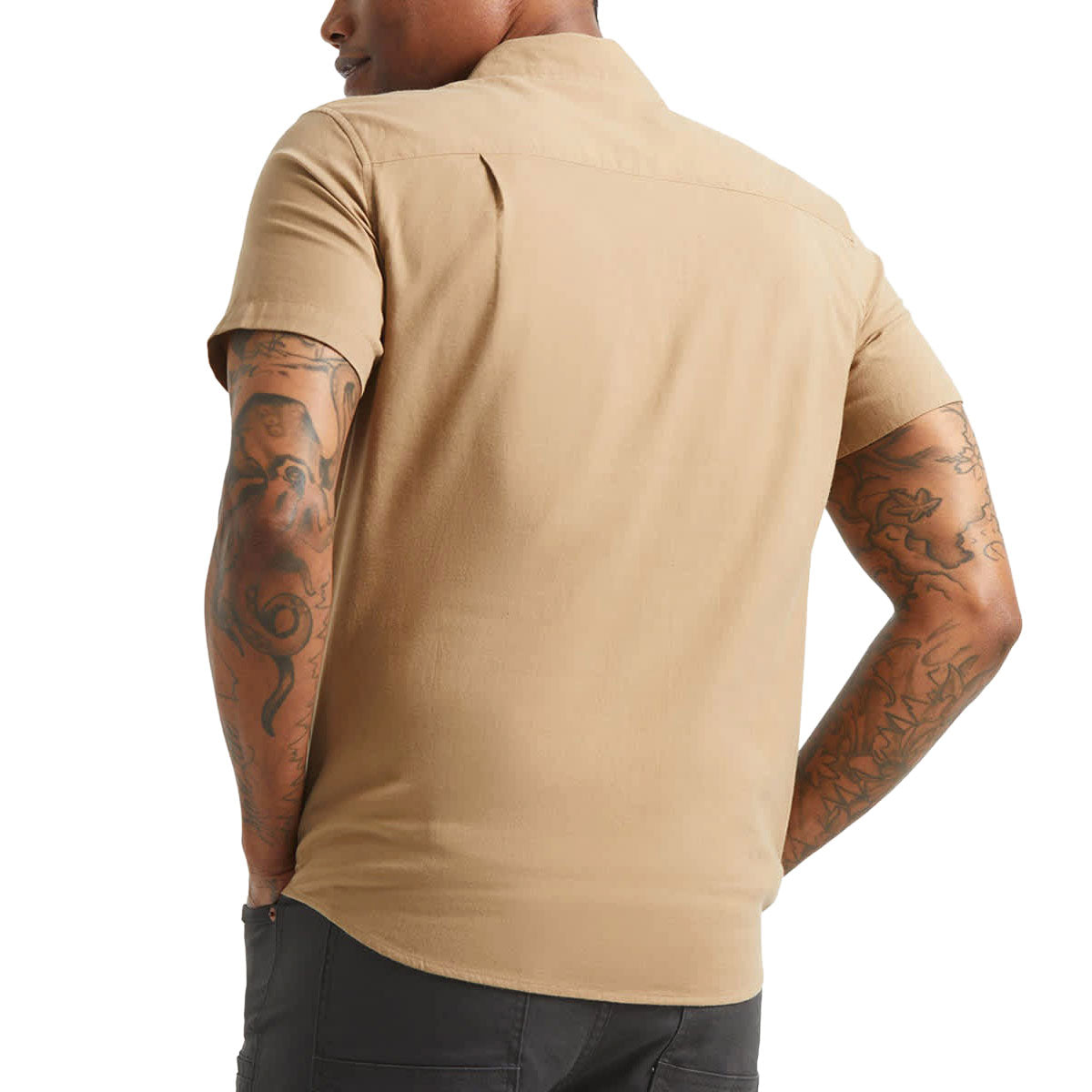 Brixton Sanford Oxford Shirt - Khaki image 5