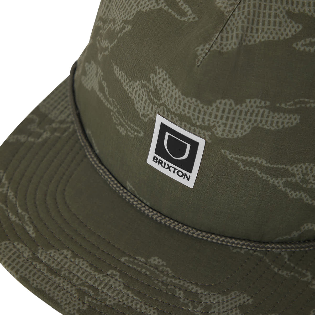Brixton Journey MP Performance Snapback Hat - Olive Tiger Camo image 3