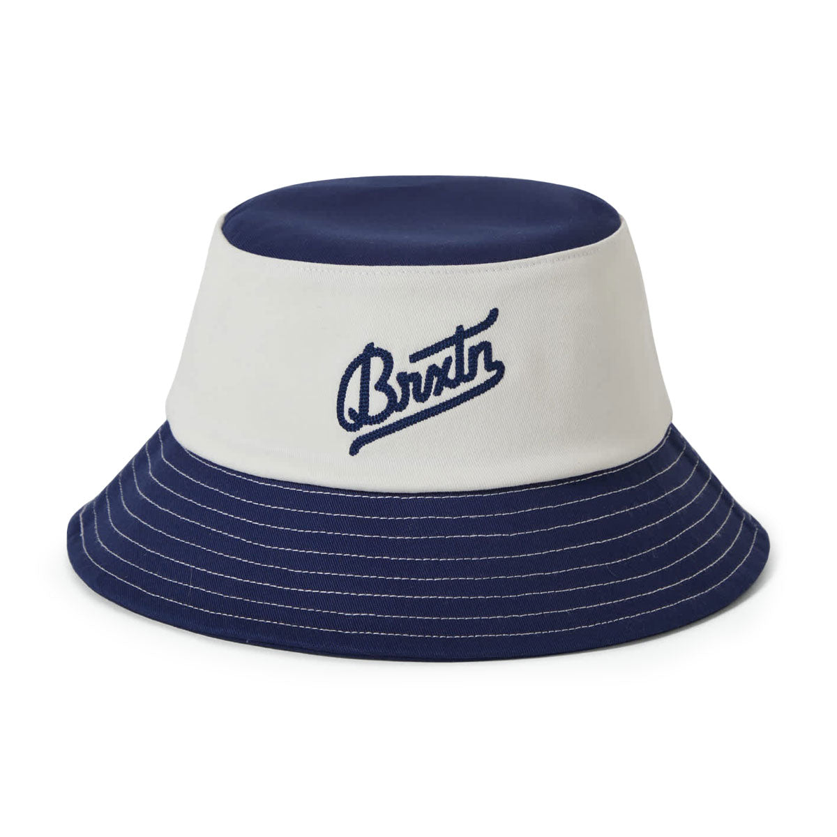 Brixton Eldon Packable Bucket Hat - Midnight Blue/Off White image 2